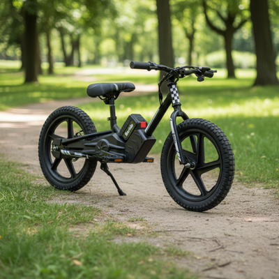 Bicicleta Eléctrica Infantil BeRide Aro 16 Negra Bebesit