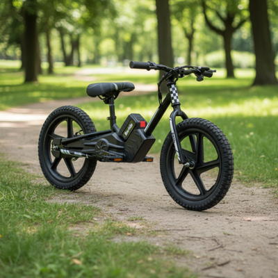 Bicicleta Eléctrica Infantil BeRide Aro 16 Negra Bebesit