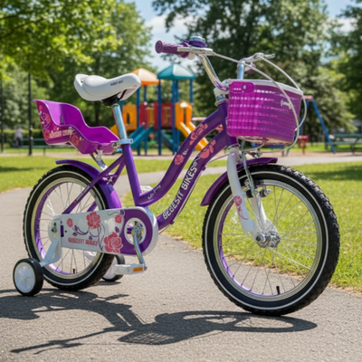 Imagen 2 del producto Bicicleta Infantil Queen Aro 16 Morada Bebesit