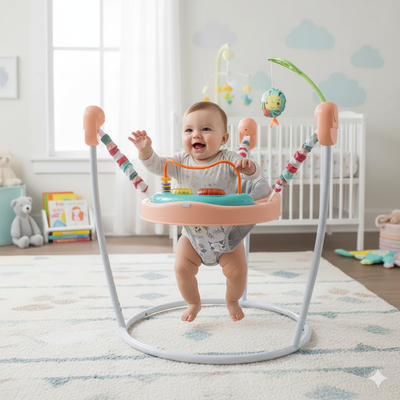 Imagen 2 del producto Centro de Actividad Saltarin Con Musica Jump & Play Rosa