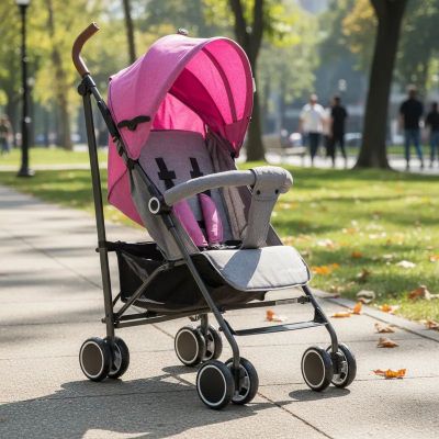 Imagen 2 del producto Coche Paragua Clap - Melange Rosado