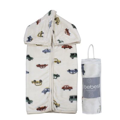 Imagen 2 del producto Saco con Broche Ultra Soft Auto 80x110cm Beige Bebesit