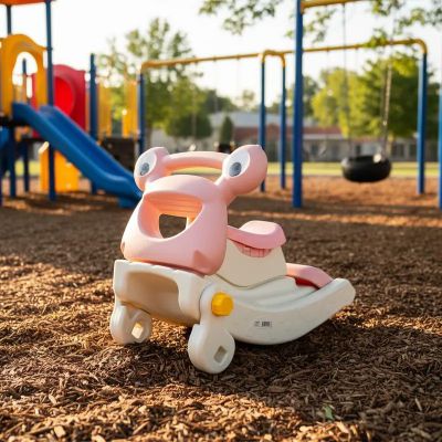 Imagen 2 del producto Balancin Resbalin Tobogan  2en1 Rosa