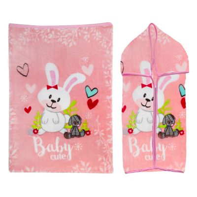 Imagen 1 del producto Saco con Broche Conejo Rosa Bebesit