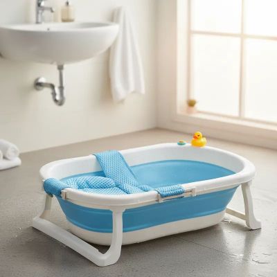 Imagen 2 del producto Bañera Jelly con Hamaca Azul Bebesit