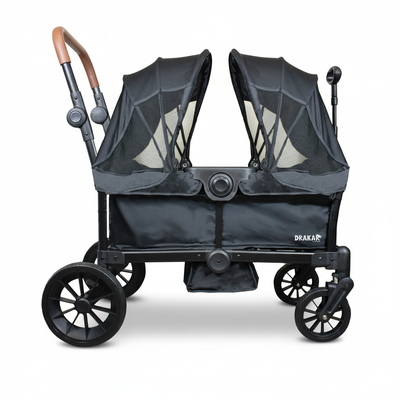 Imagen 2 del producto Coche y Carro de Paseo Doble Wagon Drakar Negro