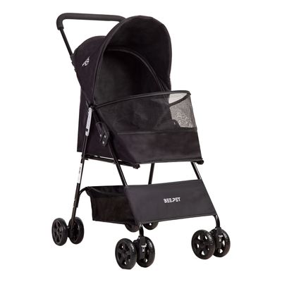 Coche Mascota Plegable Light Perro Gato Negro BeePet Bebesit