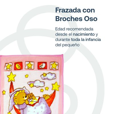 Imagen 2 del producto Saco con Broche Oso Rosa Bebesit