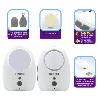 Imagen 2 del producto Monitor de Audio para Bebé 8771 Bebesit
