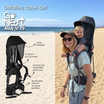Imagen 2 del producto Portabebés de Hombros GoNest Negro