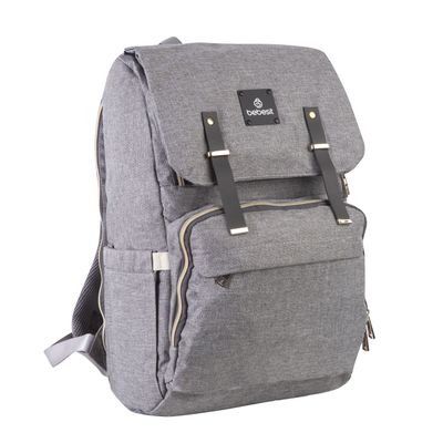 Mochila Maternal Mudador Bebesit Melange Gris