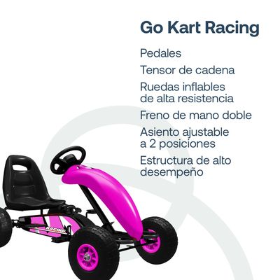 Imagen 2 del producto Gokart Racing Bebesit -  Rosa