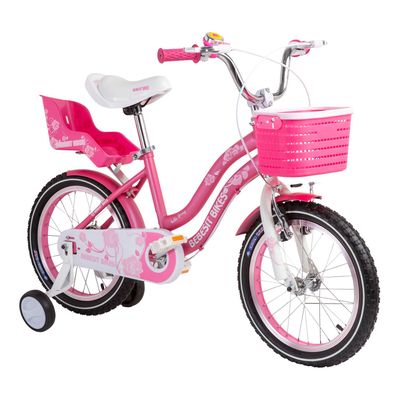 Bicicleta Infantil Queen Aro 16 Rosada Bebesit