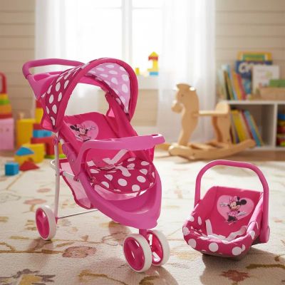 Imagen 2 del producto Coche de Juguete para Muñeca Jogger con Silla Minnie Disney