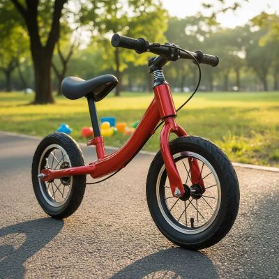 Imagen 2 del producto Bicicleta de Aprendizaje Niños y Niñas Infantil Frenos Roja