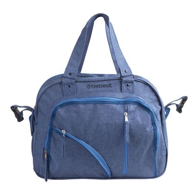 Imagen 2 del producto Bolso Maternal Mudador Pañalera Bebesit Melange - Azul