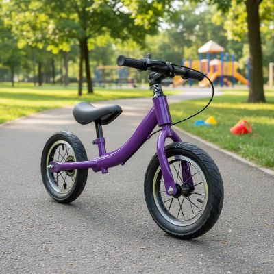 Imagen 2 del producto Bicicleta de Aprendizaje Niños y Niñas Infantil con Frenos Morada