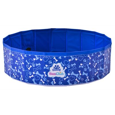 Piscina Bañera Plegable para Mascotas Azul