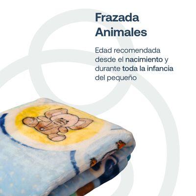 Imagen 2 del producto Frazada Animales Celeste Bebesit