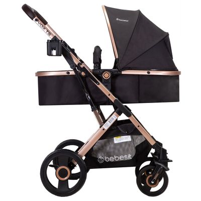 Coche Cuna Paseo Vox Gold Negro Bebesit