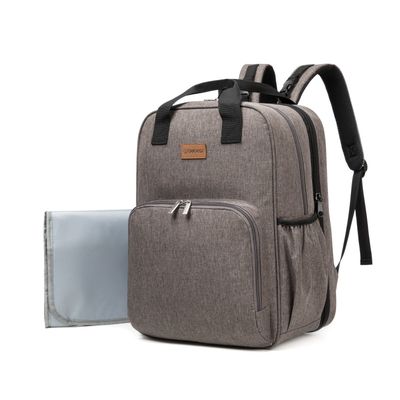 Imagen 2 del producto Mochila Maternal 3 En 1 Pañalera Cuna Y Mudador Portátil Gris Bebesit