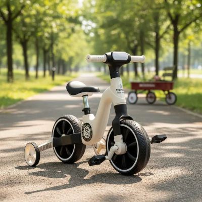 Imagen 2 del producto Triciclo Bicicleta Aprendizaje Pedales 2 en 1 XT05 Blanco