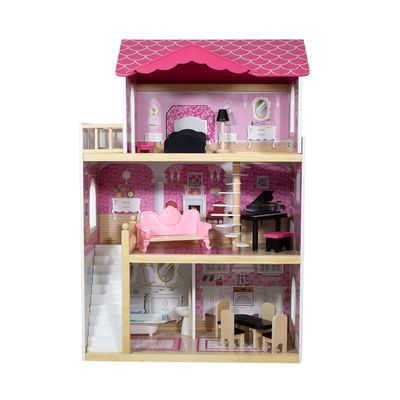 Imagen 2 del producto Casa de Muñecas + Muebles Madera Montessori Encantada