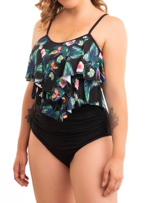 Bikini tiro alto top vuelos Maorí J colores