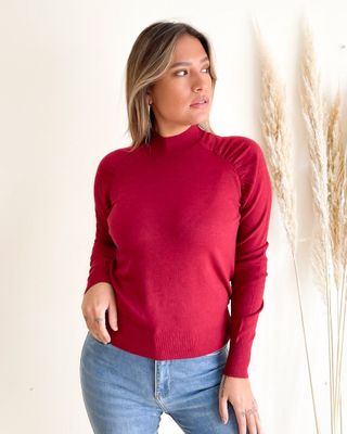 Sweater cuello medio Melisa colores
