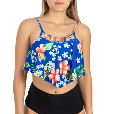 Imagen 2 del producto Top vuelos en punta Mali azul