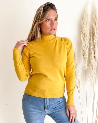 Sweater cuello medio Melisa colores