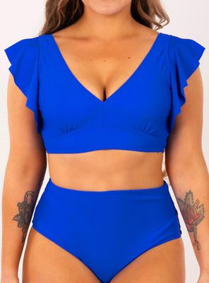 Imagen 1 del producto Top Traje De Baño Vuelos Hombros Escote V