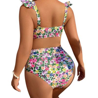 Imagen 2 del producto Bikini tiro alto floral pinki