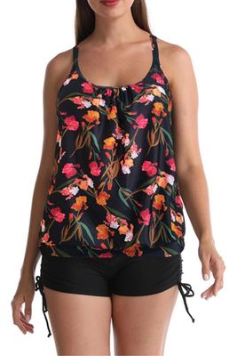 Imagen 1 del producto Tankini Traje De Baño Short Tiro Alto Sport Colores