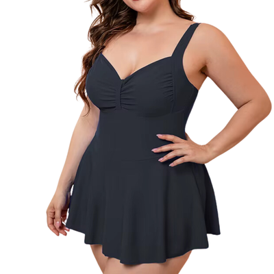 Traje De Baño Mujer Vestido Falda Colores