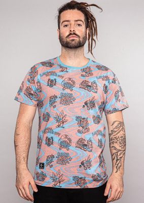 Polera Hombre Chill Bordo Blue