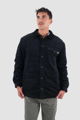Chaqueta Hombre Insulada Yuka Corduroy Negra