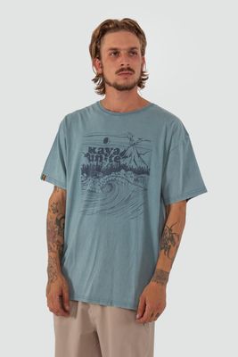 Polera Hombre Wave Teal