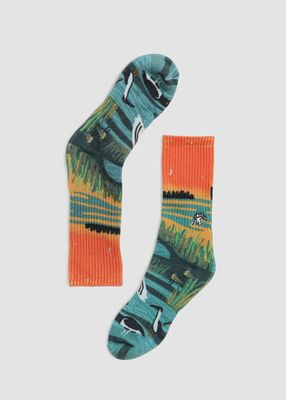Imagen 1 del producto Calcetines Print Humedal Naranjo