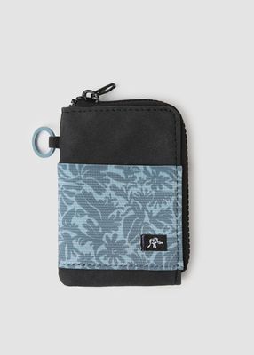 Billetera Zipper Print Azul