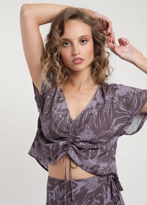 Blusa Viscosa Bloom Malva