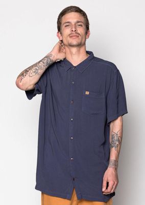 Camisa Viscose Solid Dark Blue