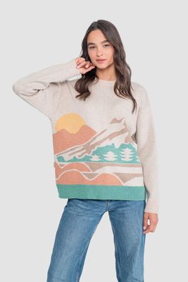 Imagen 1 del producto Chaleco Jacquard Mujer Beige