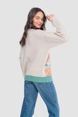 Imagen 2 del producto Chaleco Jacquard Mujer Beige