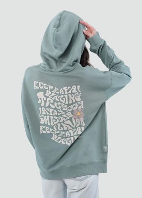 Imagen 2 del producto Polerón Hoodie Mujer True Verde Chinois