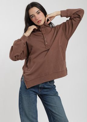 Imagen 2 del producto Polerón Algodón Half Snaps Murta Mujer