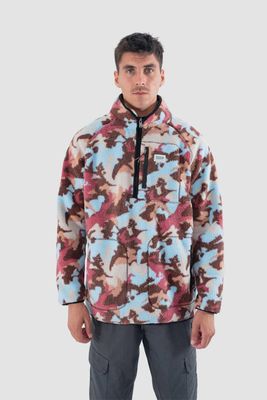 Imagen 1 del producto Polerón Chiporro Hombre Half Zip Desert Burdeo