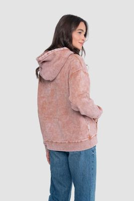Imagen 2 del producto Polerón Hoodie Mujer Solid - Terracota