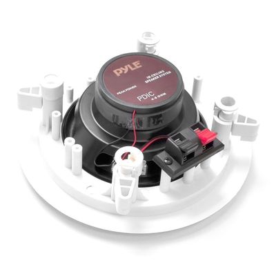 Imagen 2 del producto Parlantes de cielo o muro Pyle empotrables blancos