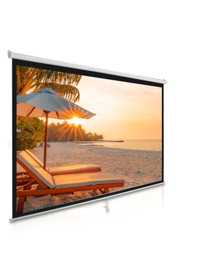 Pantalla Telon para proyector de 72 pulgadas roller